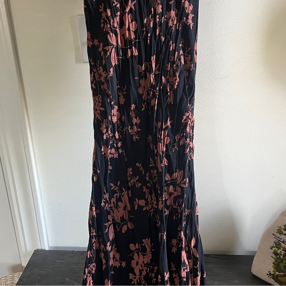 a new day Black Maxi Dress with Blush Floral Print - Picture 4 of 14